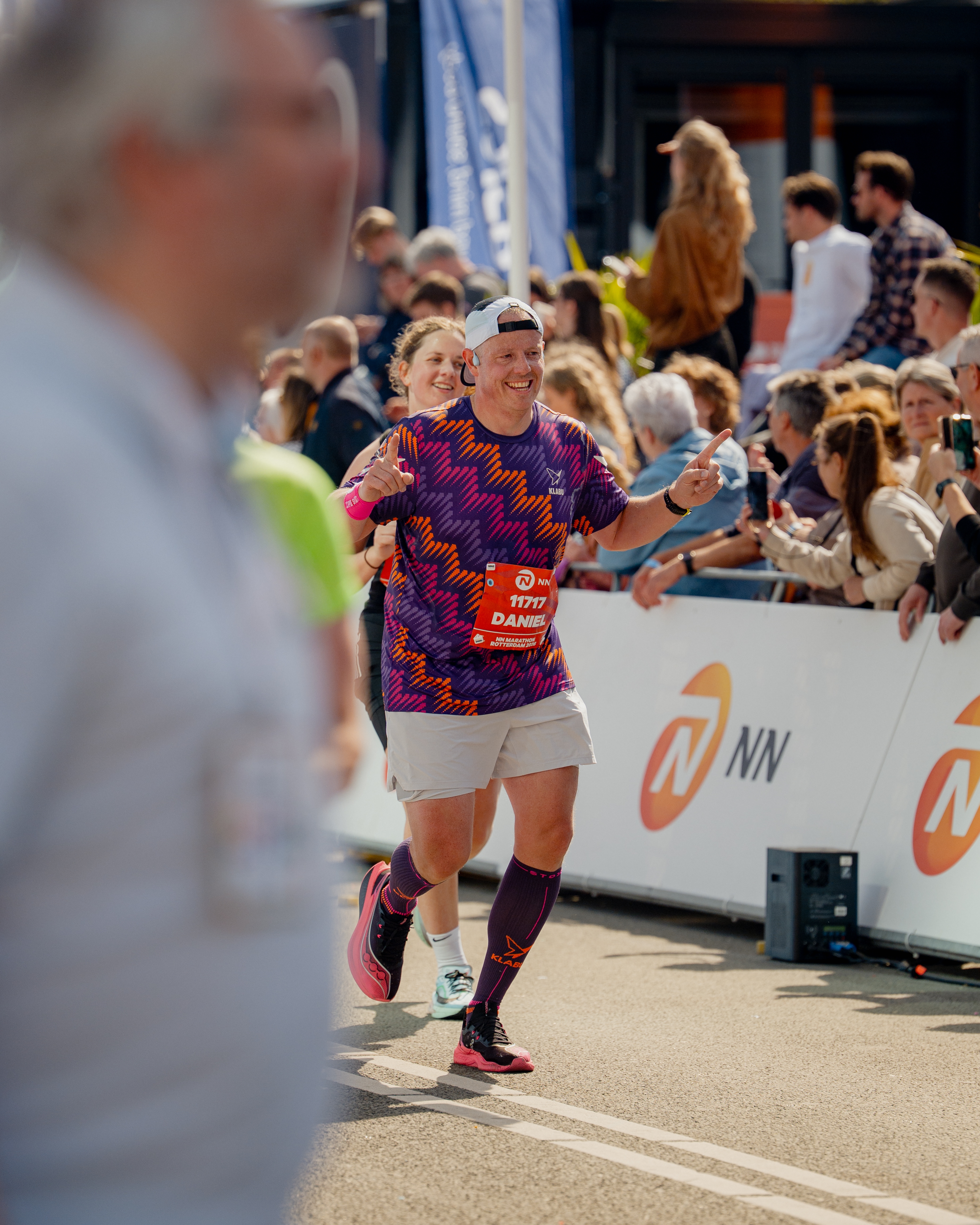 Daniel enjoying the last sprint before the finish line