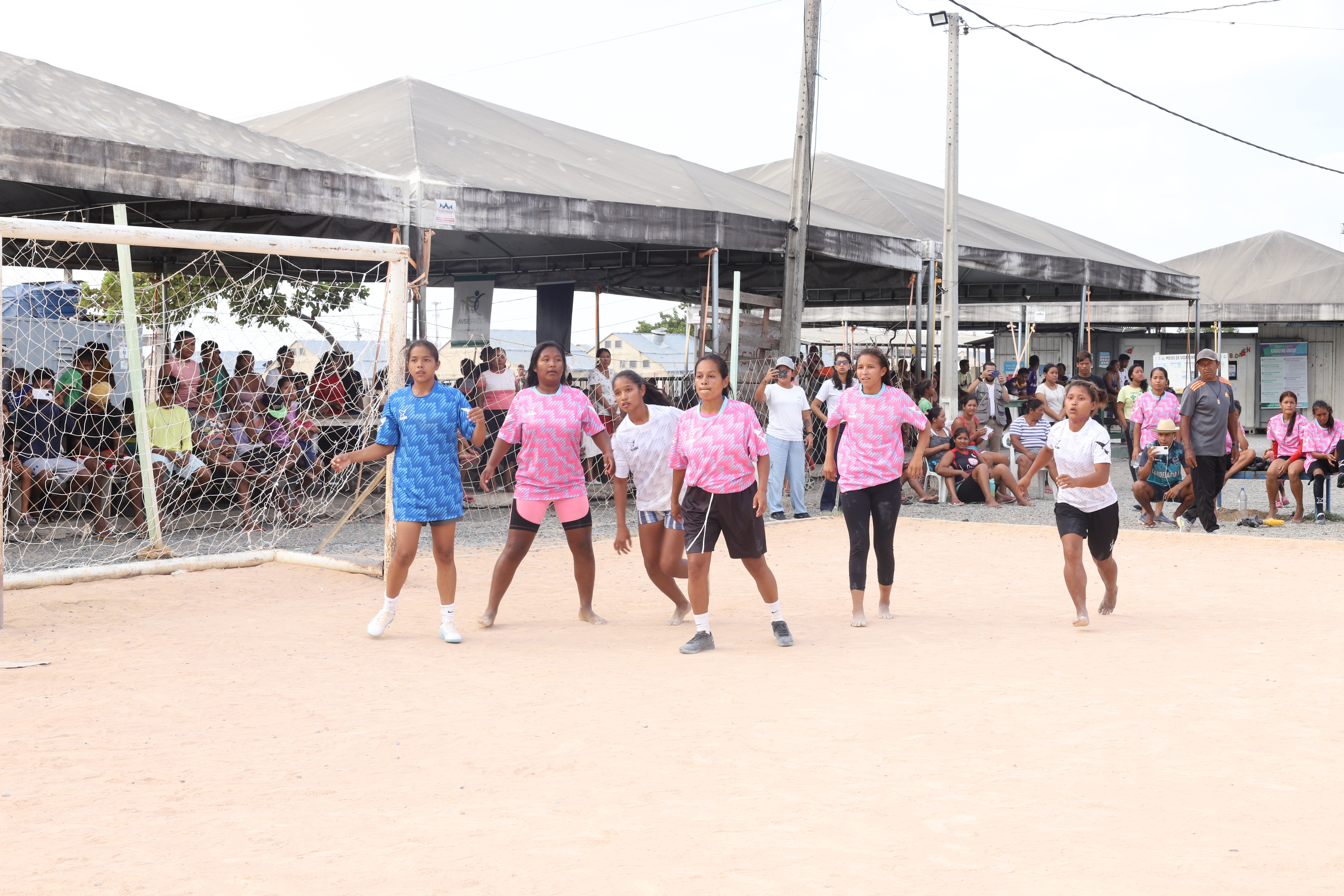 Girls football match in Boa Vista