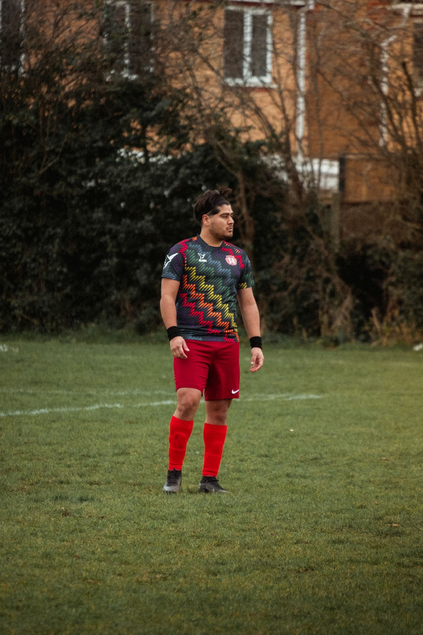 The Captain of Changing Lives FC in a Klabu Teamwear Jersey playing the Essex Alliance Division 3