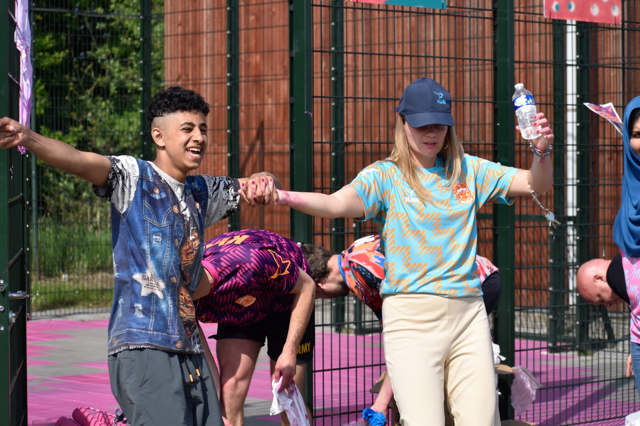 Fleur dancing with Mohammed in Ter Apel