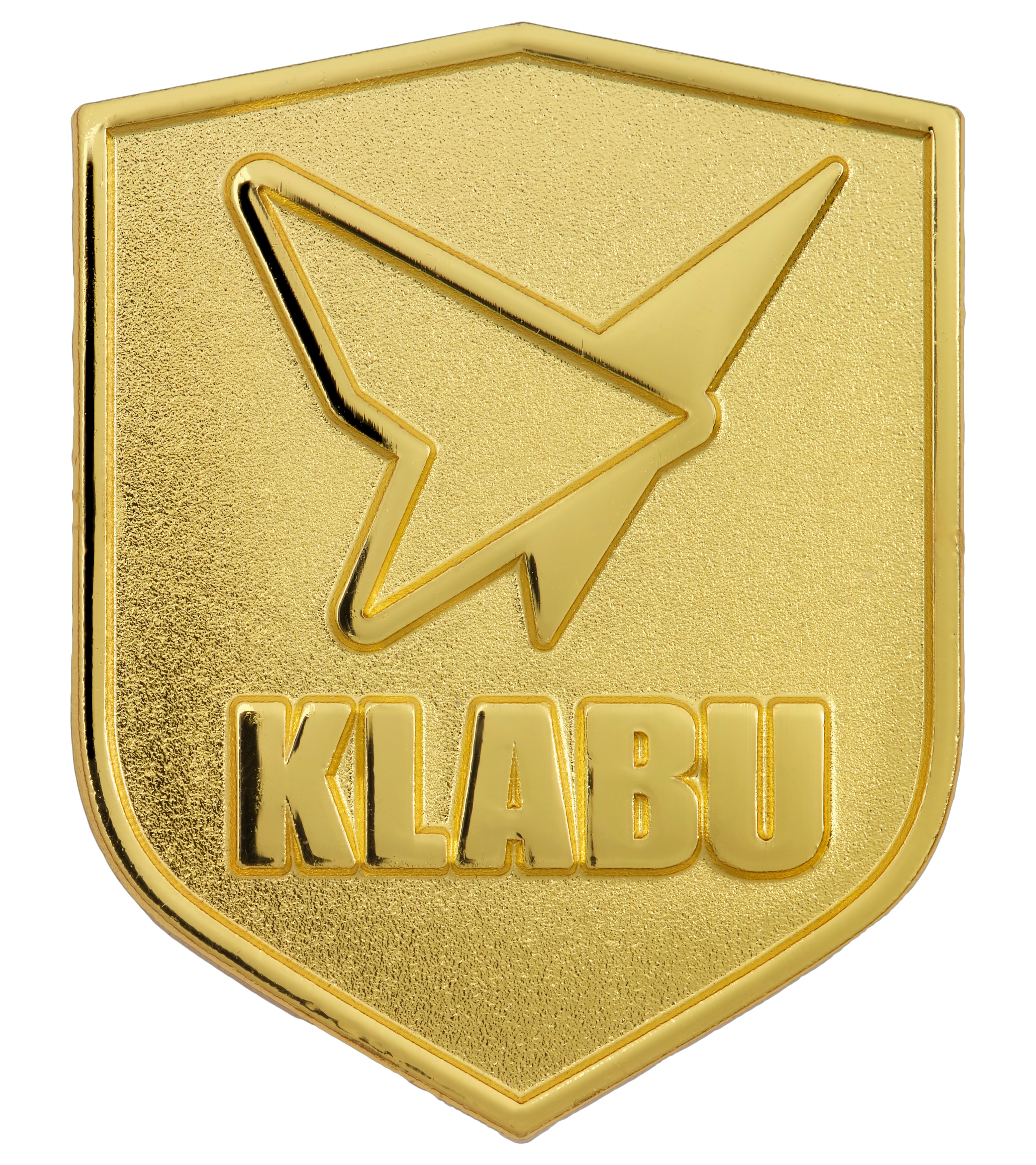 klabu one club shield pin in gold