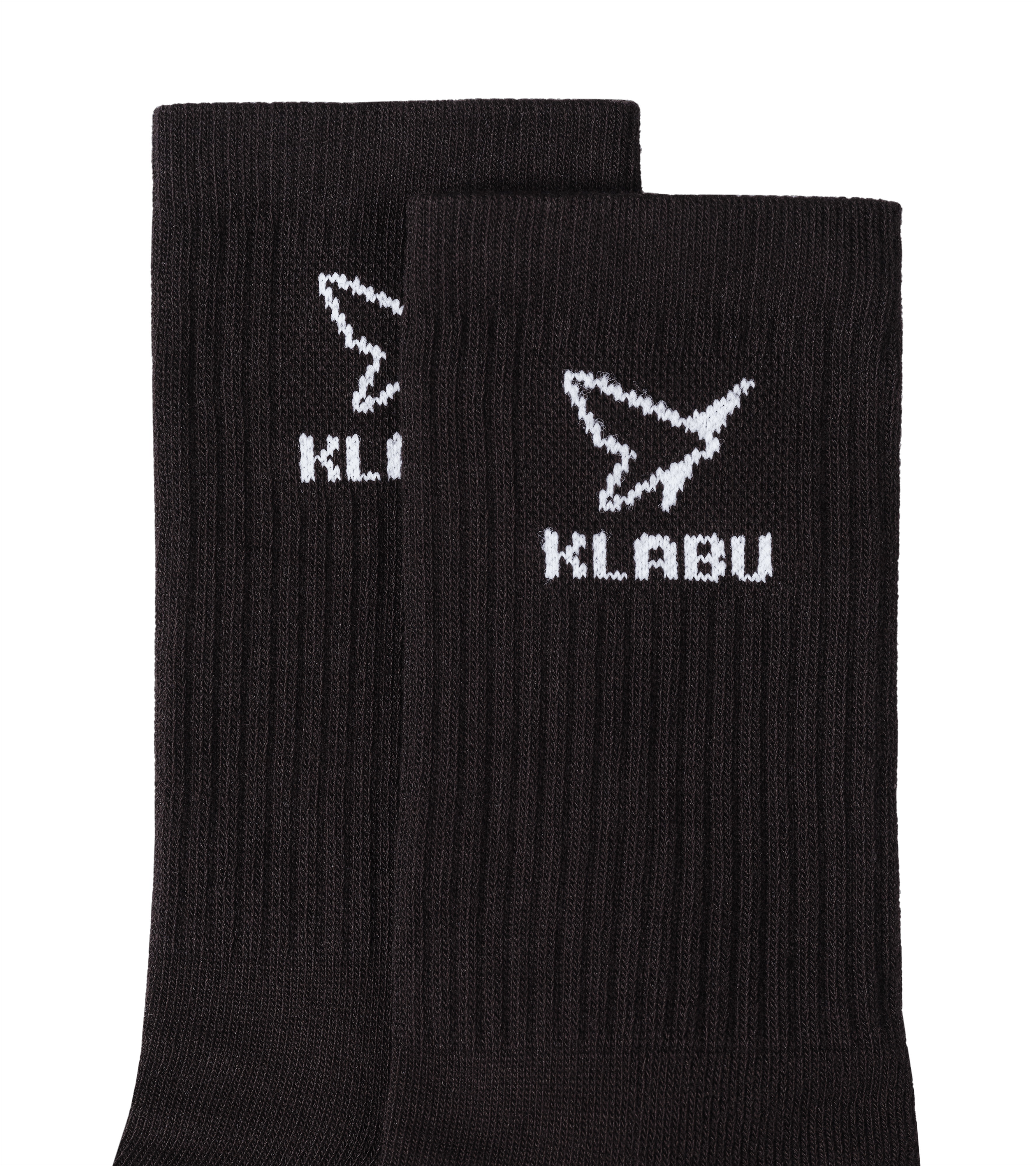 klabu black cotton socks close up