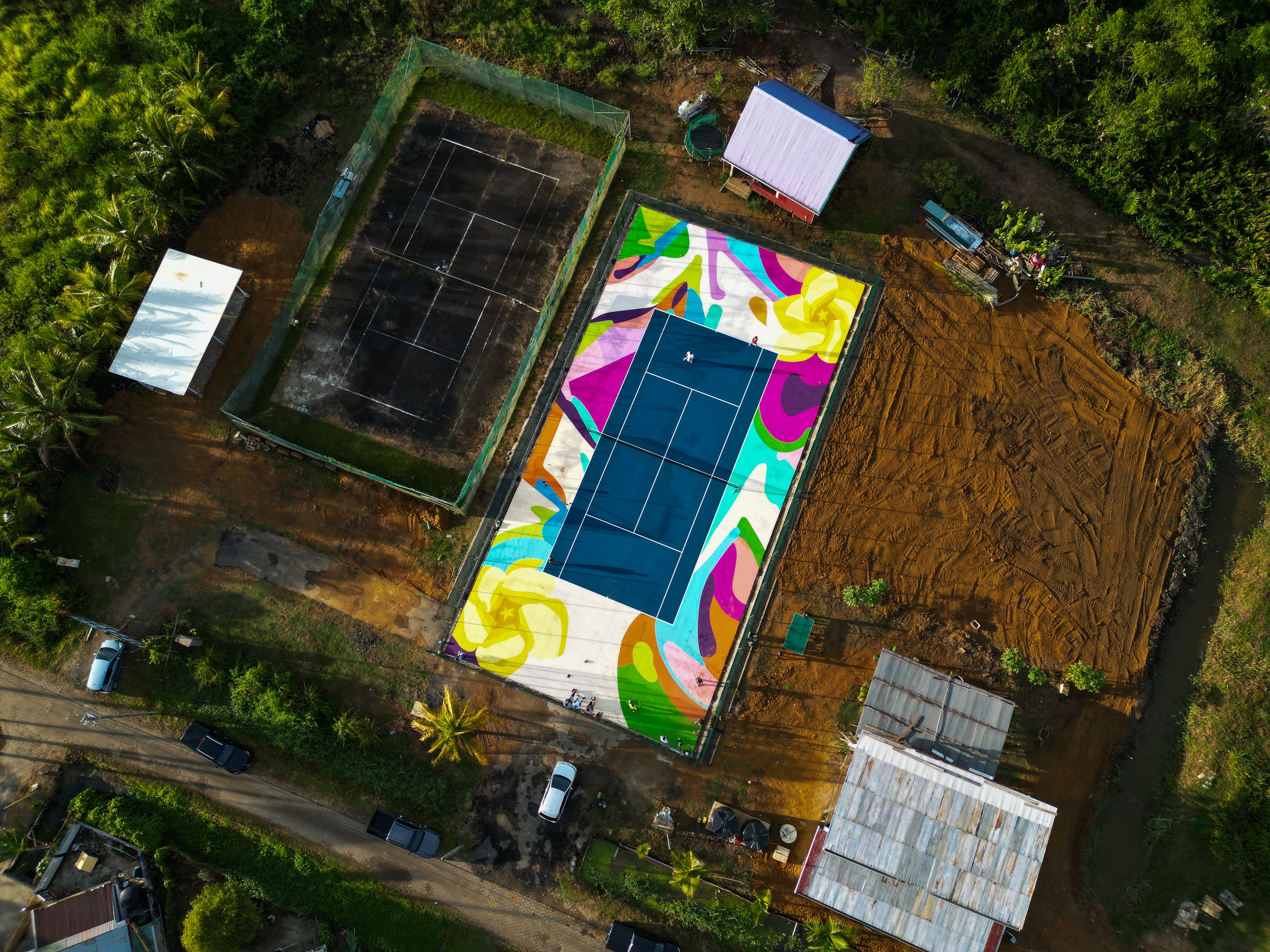 Aerial shot of Commewijne Spirit club