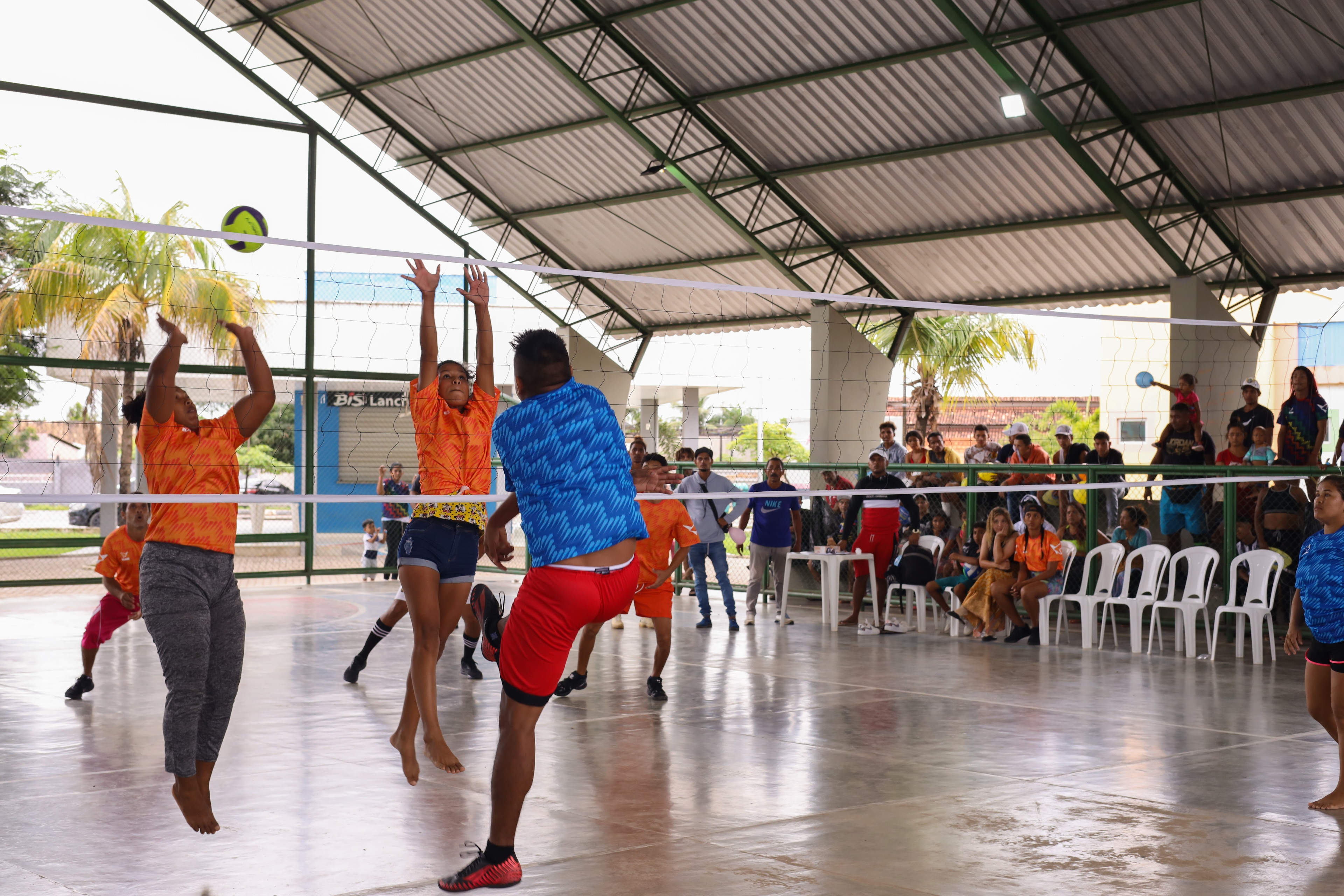 Volleyball action