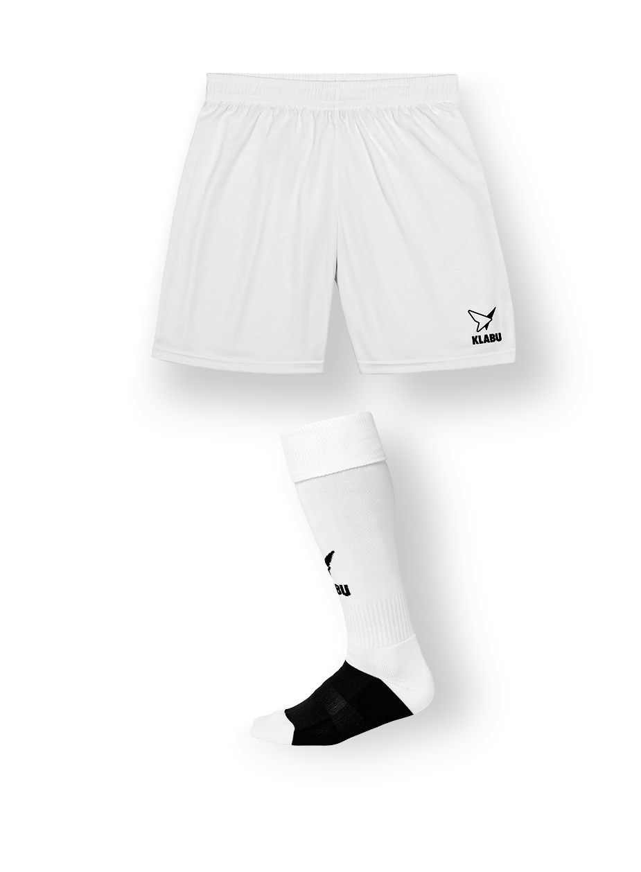 Teamwear short & socks white