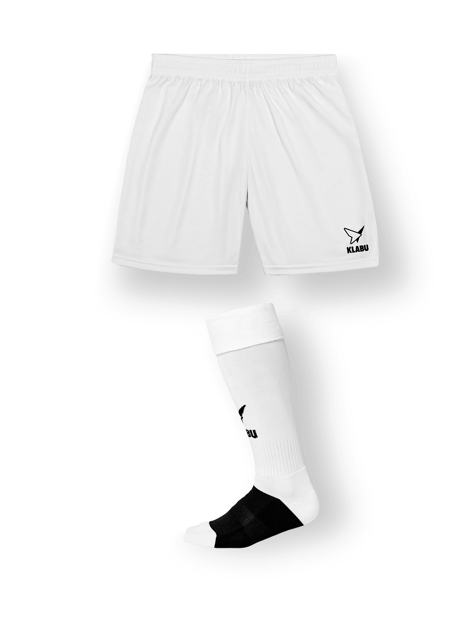 Teamwear short & socks white