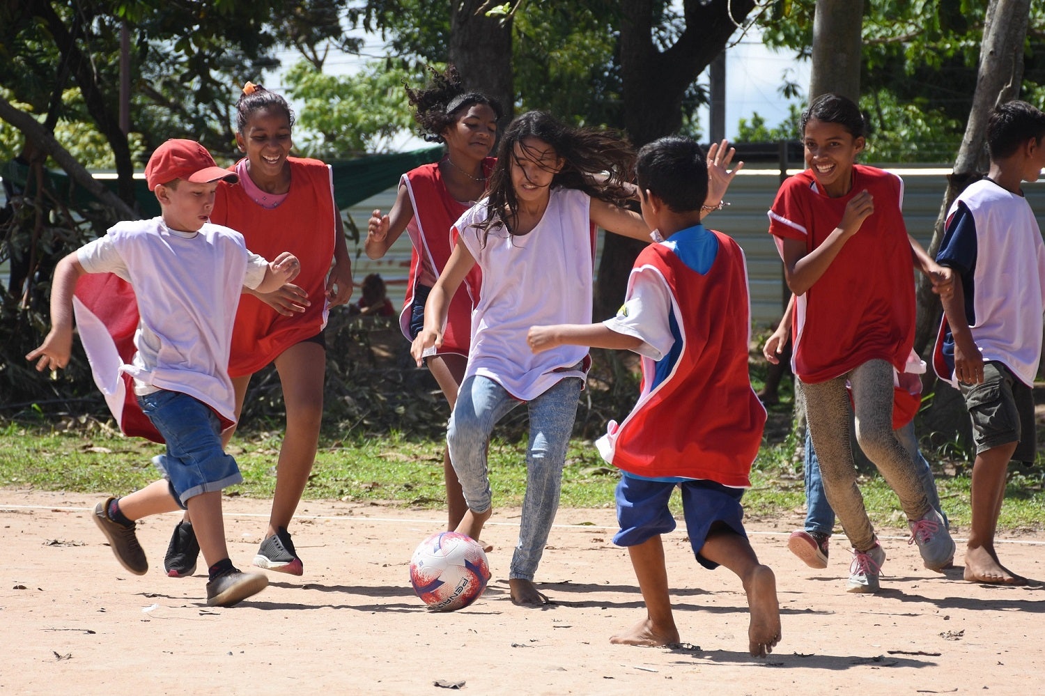 Photo of Futbol Sin Fronteras programme by UNHCR in Boa Vista Brazil