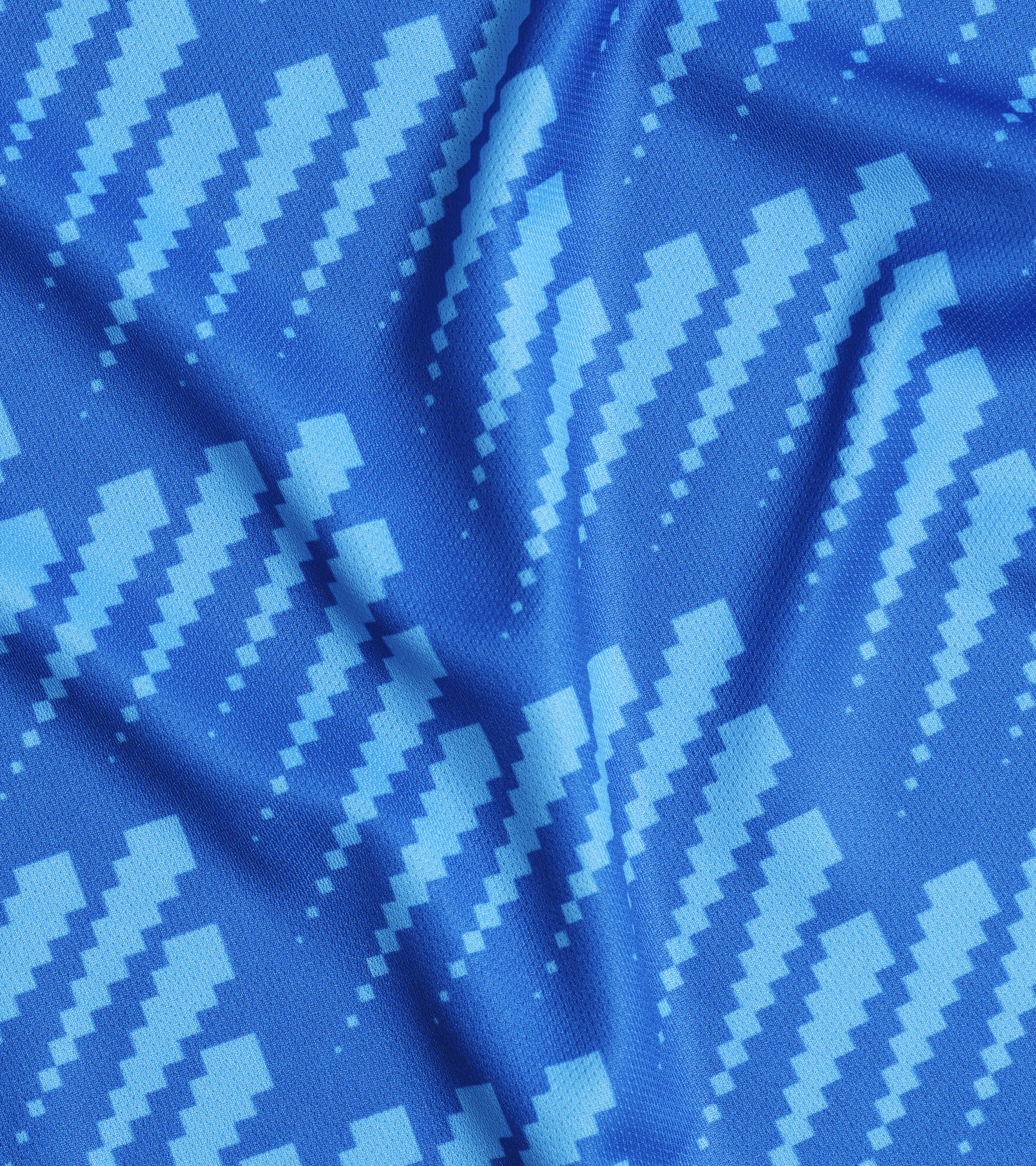 klabu multisport shirt blue fabric close up