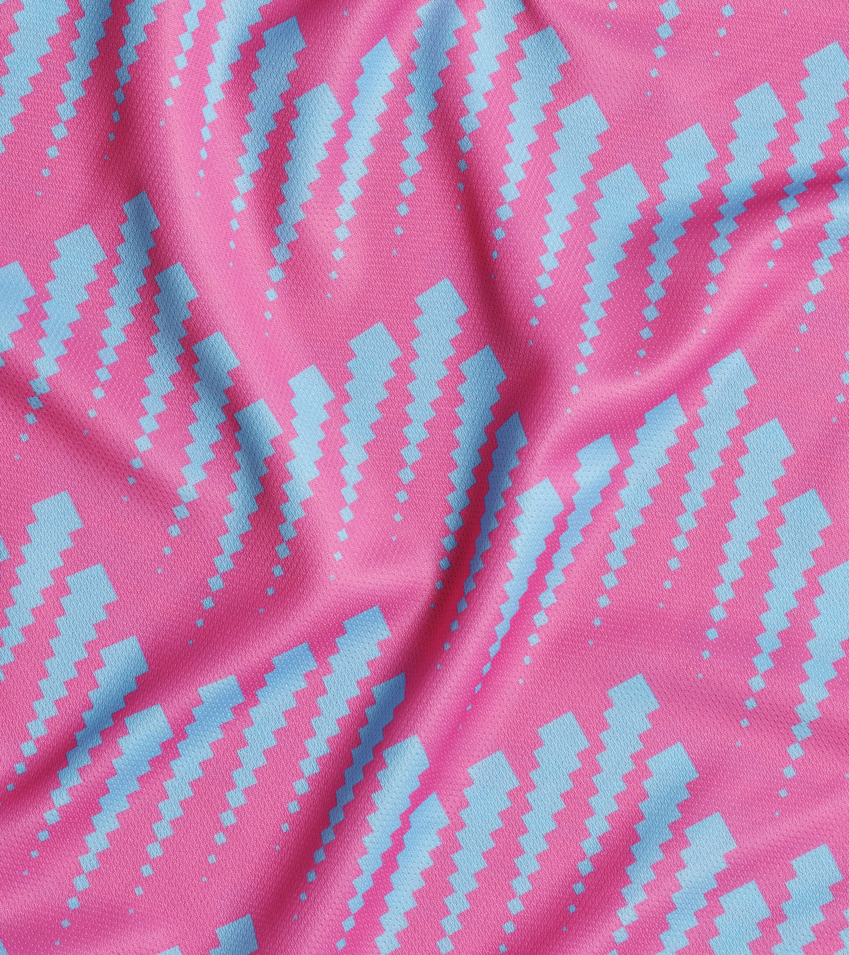 close up fabric klabu multisport pink shirt