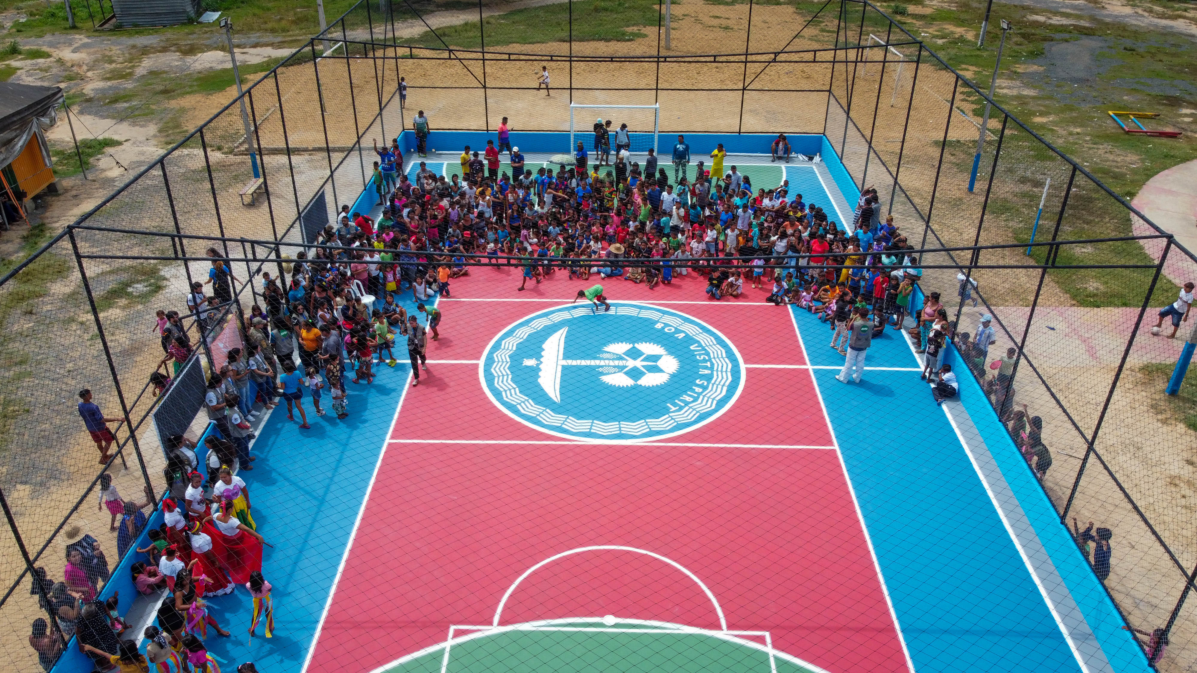 boa vista football court drone