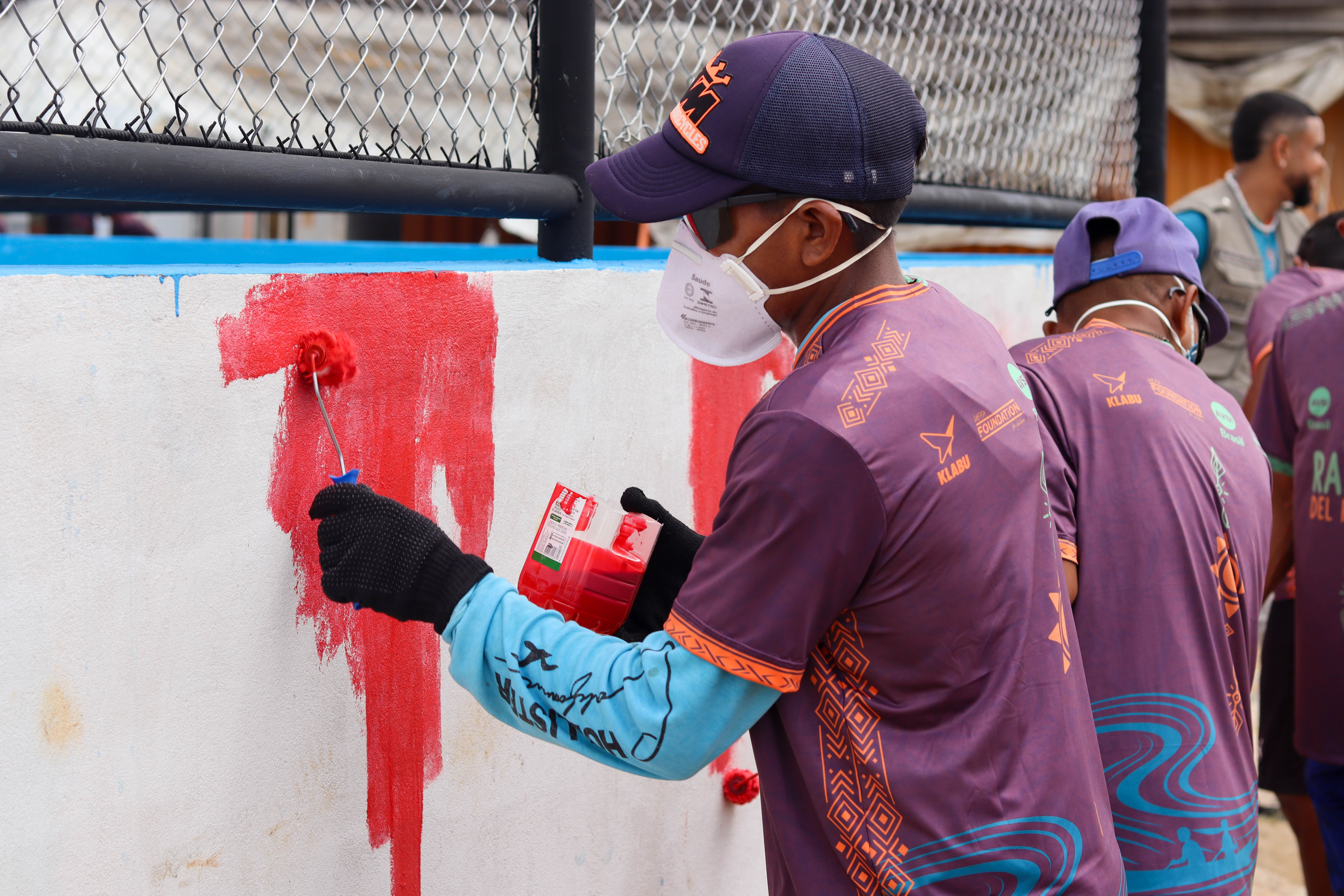 boa vista football court community day painting